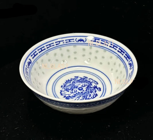Bol Céramique Dragon Bleu & Blanc – JINGDE CERAMICS Éco avec motif de dragon détaillé à l'intérieur