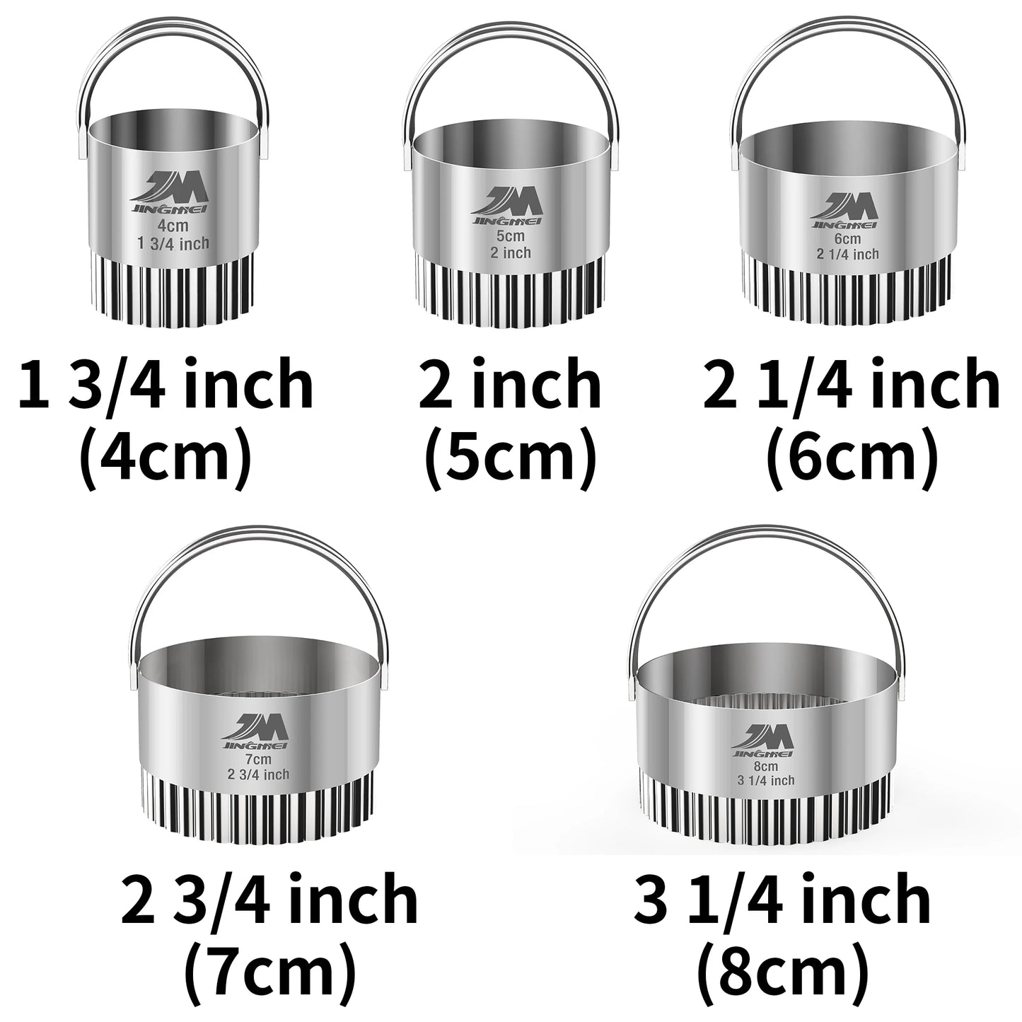 Set Emporte-Pièces Inox Ronds et Carrés avec différentes tailles pour découpage précis en cuisine