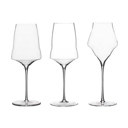 Verres à Vin & Champagne JIUAN – Cristal 400-760 ml, design élégant et moderne en verre soufflé à la main