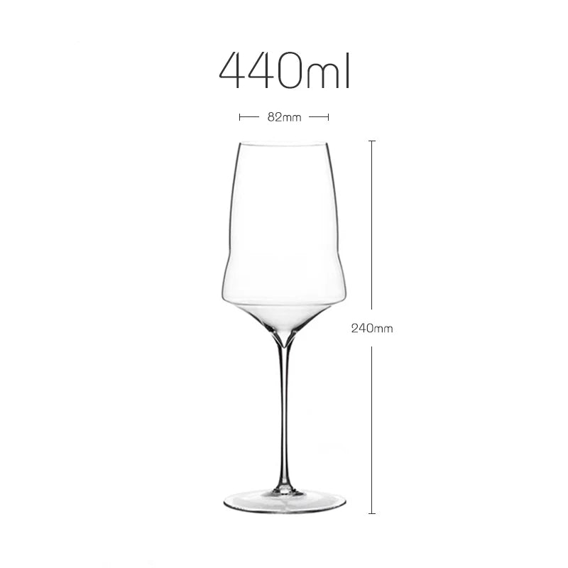 Verres à Vin & Champagne JIUAN – Cristal 440 ml avec design élégant pour savoureux moments de dégustation