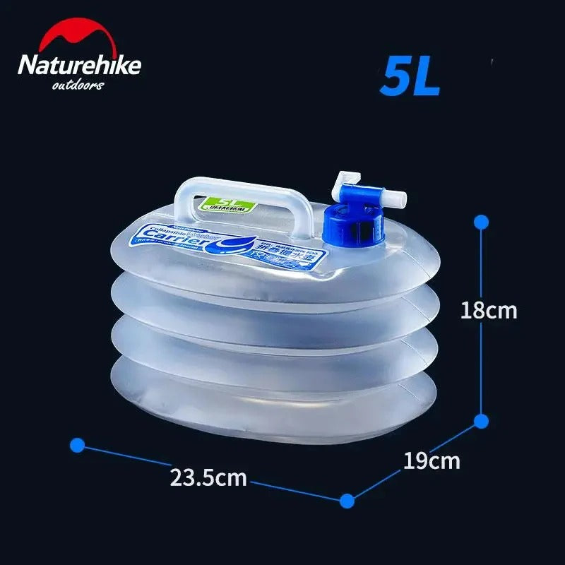 Réservoir d'eau pliable de 5L avec robinet, parfait pour le kit de survie 72h pour 1 personne – Pack Solo.