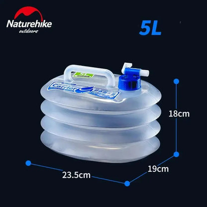 Réservoir d'eau pliable de 5L avec robinet, parfait pour le kit de survie 72h pour 1 personne – Pack Solo.