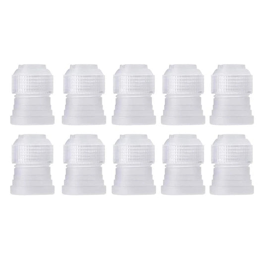 Kit Douilles Pâtisserie Inox + Adaptateur – 5 à 20 pcs, embouts transparents en plastique pour décoration de gâteaux