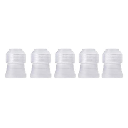 Kit Douilles Pâtisserie Inox + Adaptateur 5 à 20 pcs en plastique transparent pour décoration de desserts