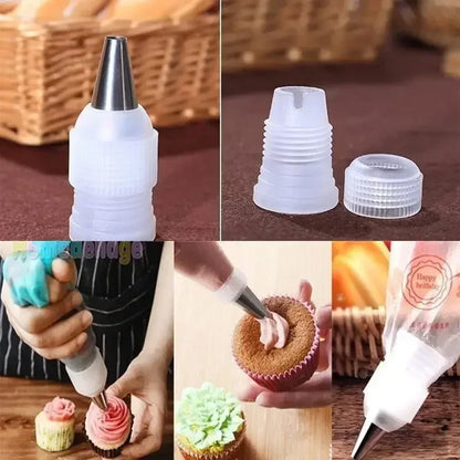 Kit Douilles Pâtisserie Inox + Adaptateur – 5 à 20 pcs avec embouts en acier inoxydable pour décoration de gâteaux