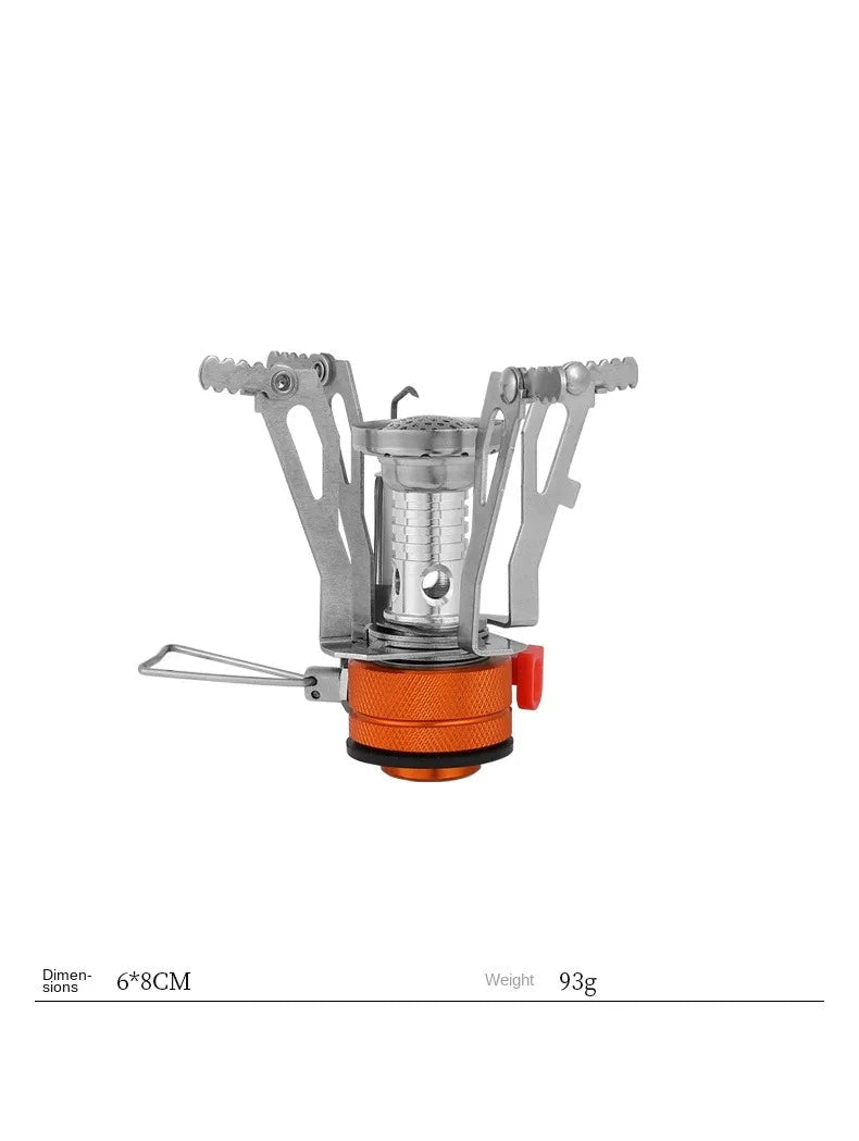 Brûleur portable compact en métal pour camping inclus dans kit Survie Solo 72h – Kit complet Guide PDF offert