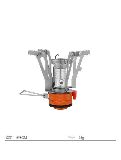Brûleur portable compact en métal pour camping inclus dans kit Survie Solo 72h – Kit complet Guide PDF offert