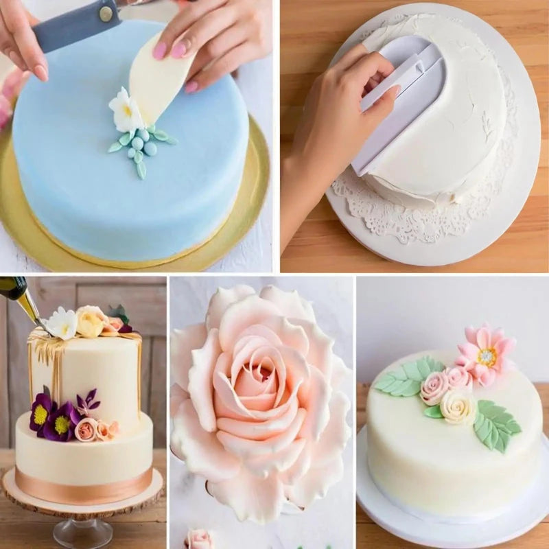 Lisseur à Fondant pour Gâteau – Outil de Lissage utilisé pour décorer de beaux gâteaux avec du glaçage lisse