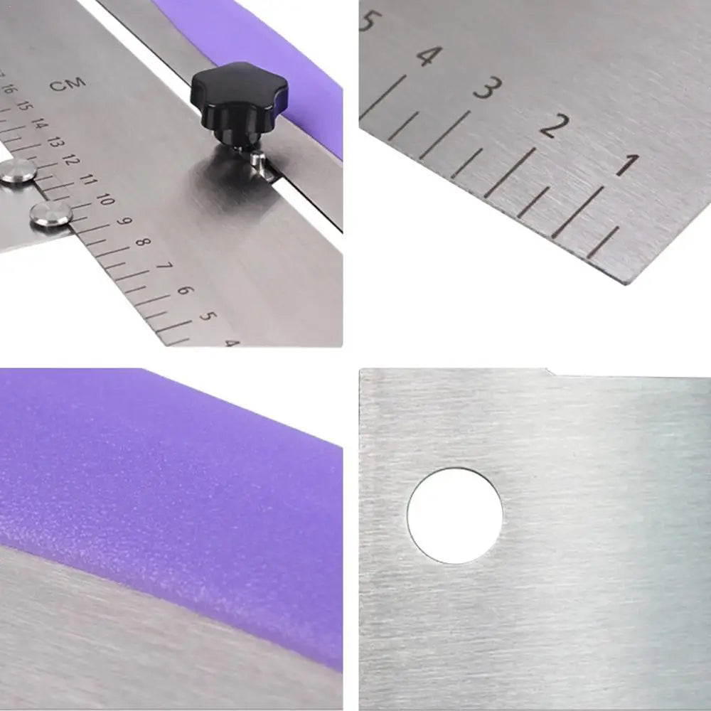 Lisseur à Gâteau Réglable en Inox avec mesure intégrée pour une finition parfaite des gâteaux