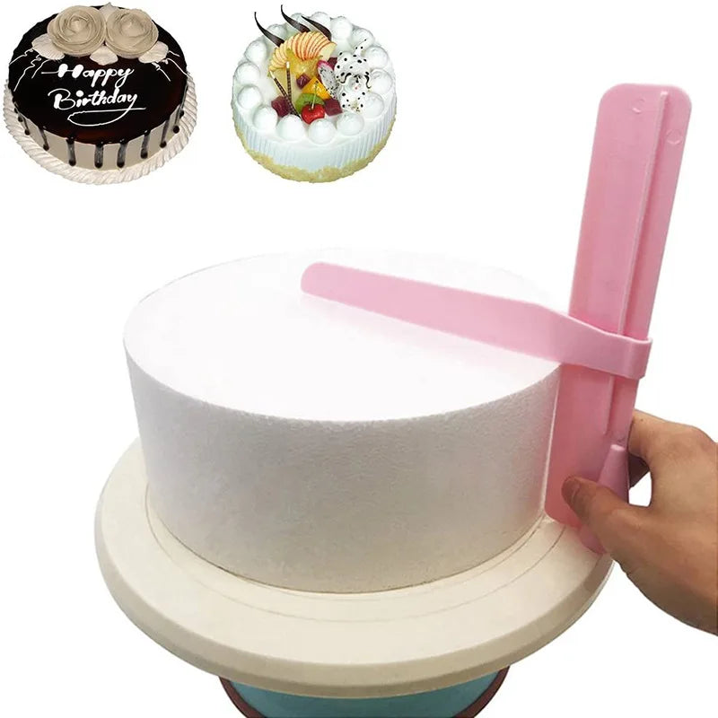 Lisseur à Gâteau Réglable en Plastique utilisant pour obtenir des finitions parfaites sur les gâteaux