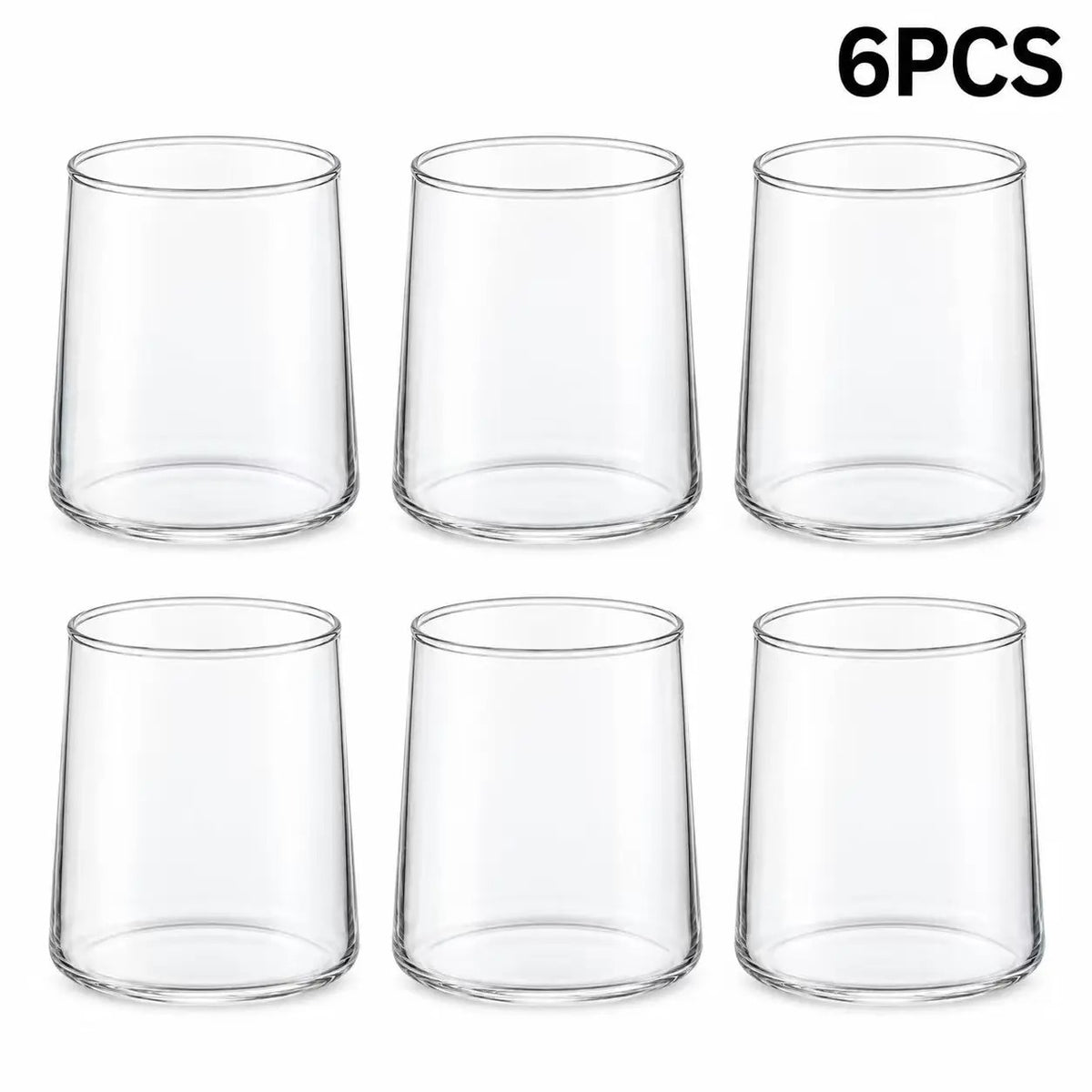 Lot de 6 verres à eau 300 ml avec design moderne et ergonomique pour un usage quotidien