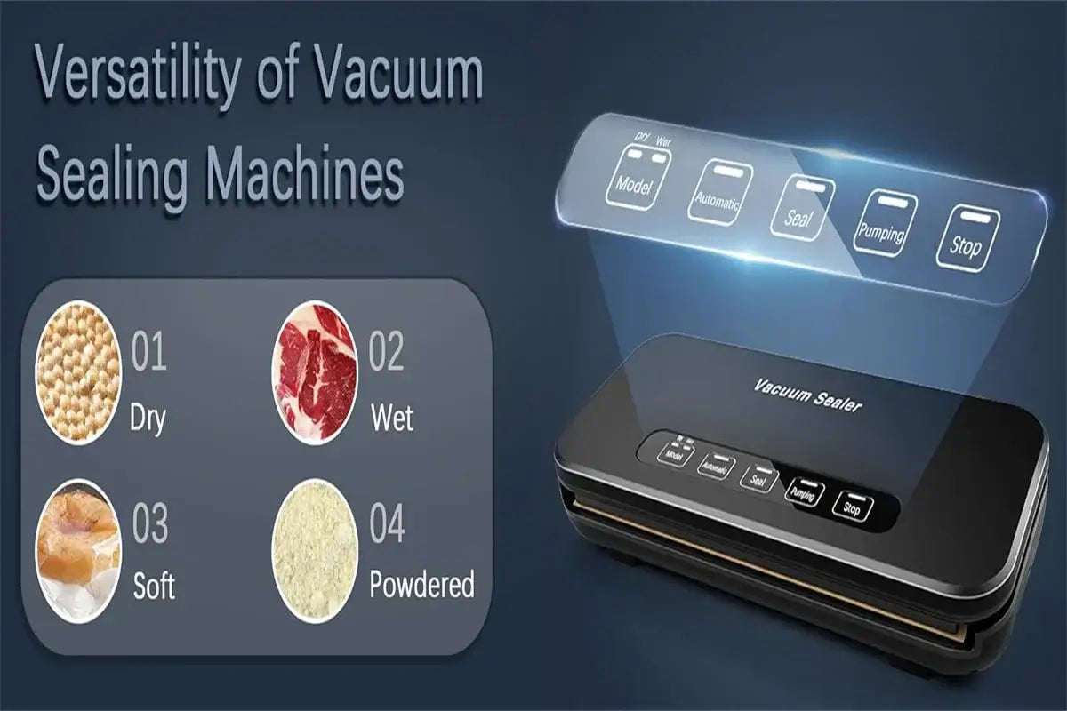 Machine de Scellage Sous Vide Sec/Humide avec Kit de Démarrage et boutons pour différentes options