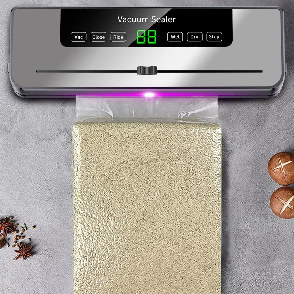 Machine sous vide automatique avec 5 modes et 10 sacs inclus pour conserver vos aliments efficacement