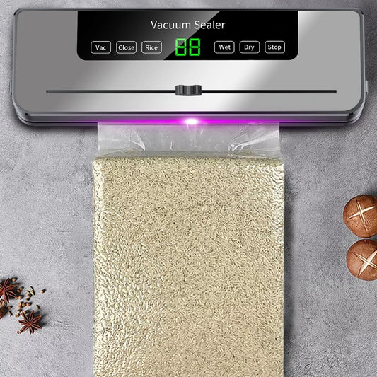 Machine sous vide automatique avec 5 modes et 10 sacs inclus pour conserver vos aliments efficacement