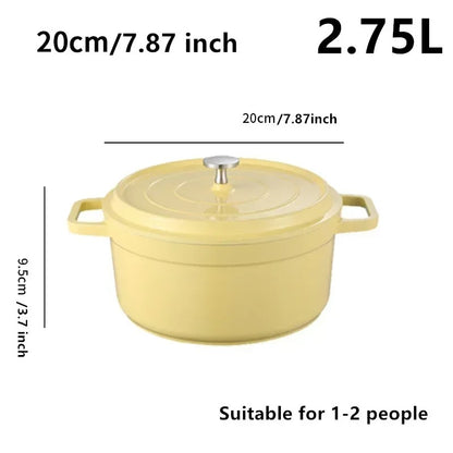 Cocotte en Fonte Émaillée 2,75 L / 4,75 L avec Couvercle