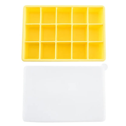 Moule à glaçons en silicone réutilisable avec couvercle