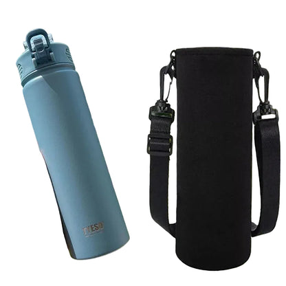 Portable Insulated Water Bottle with Straw