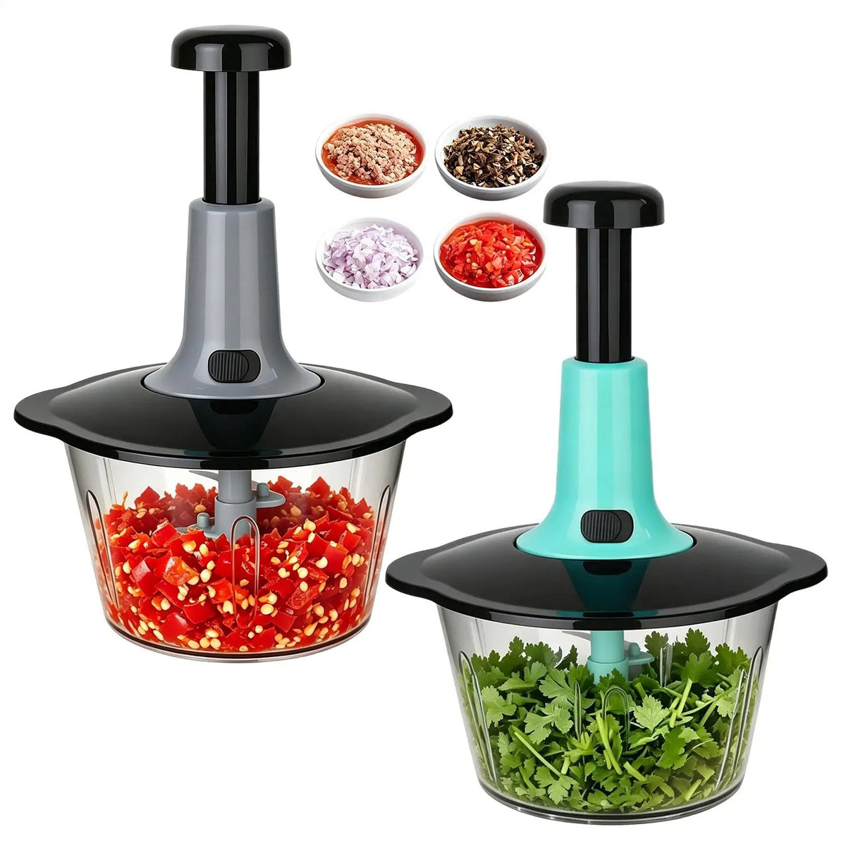 Hachoir manuel 2 L à pression – Lames inox