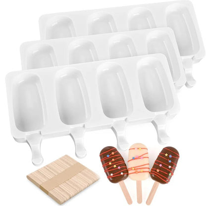 Moule à glace en silicone 4 portions pour glaces maison