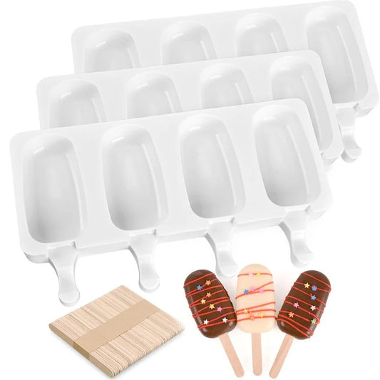 Moule à glace en silicone 4 portions pour glaces maison