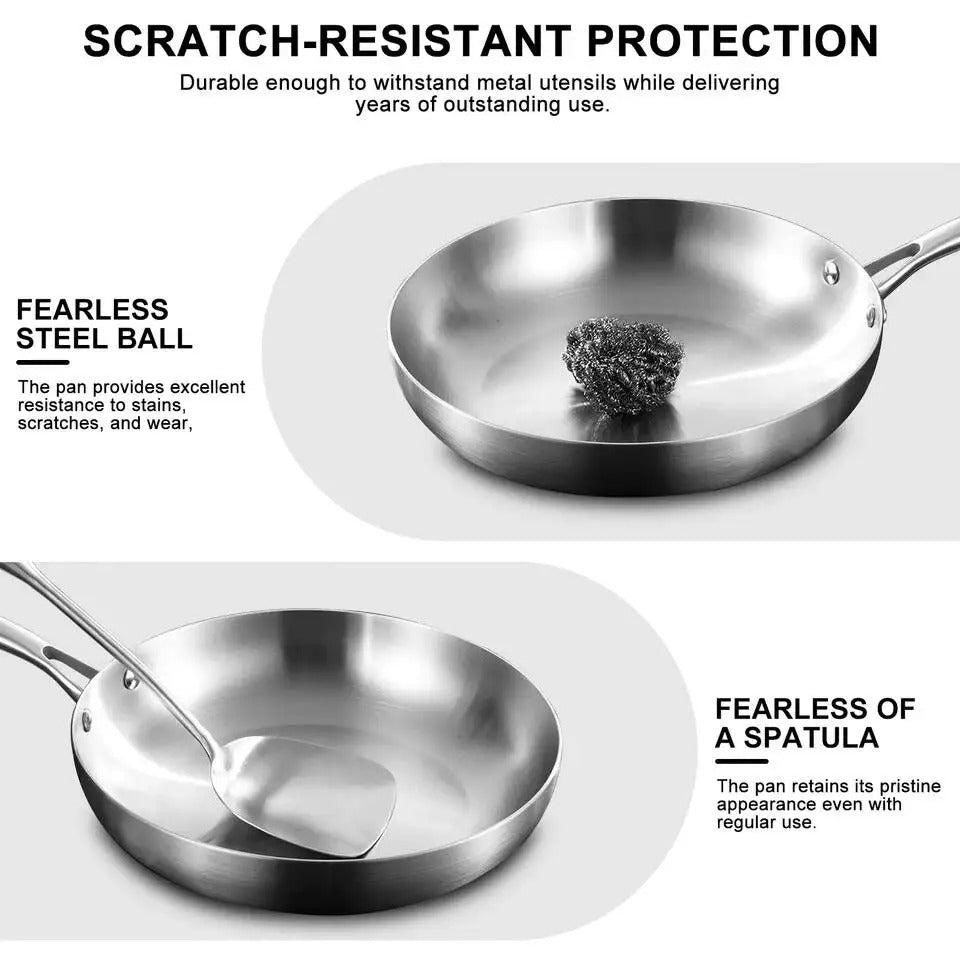 Non-Stick Stainless Steel Wok 22-28 cm – All Hobs