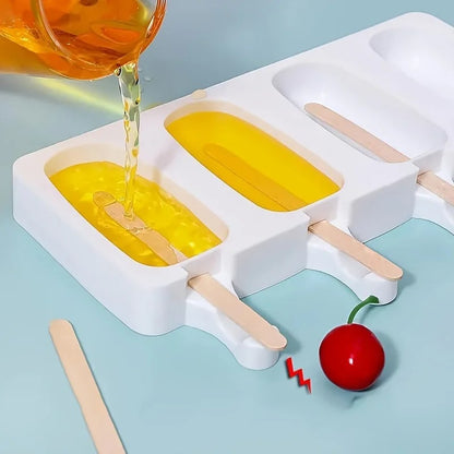 Moule à glace en silicone 4 portions pour glaces maison