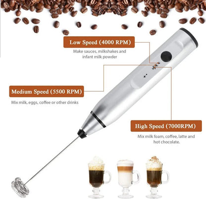 BALASHOV USB Electric Milk Frother – 3 Speeds