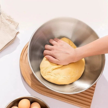 Saladier Inox Gradué 304 – Bol à Mélanger 19/25 cm