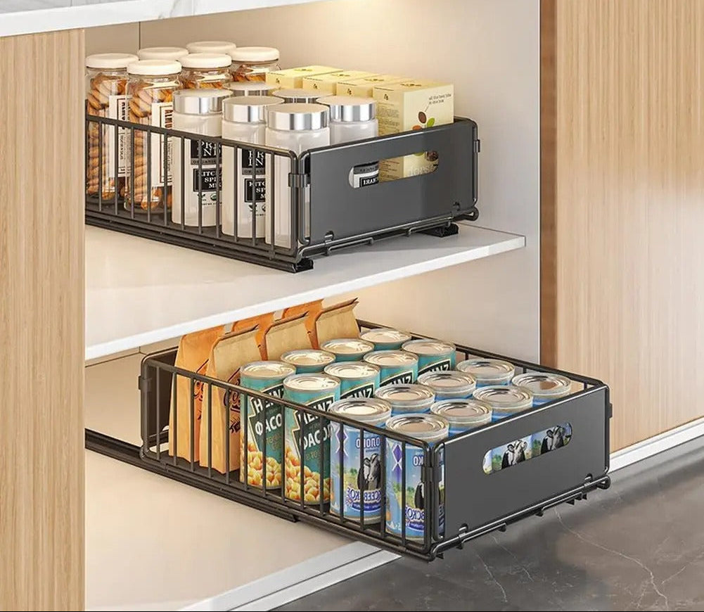 Organisateur de Placard Coulissant – Rangement Cuisine