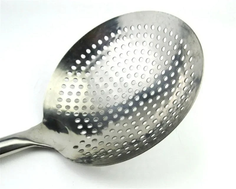 Écumoire Inox à Long Manche 60 cm pour Friture, Wok et Grandes Casseroles