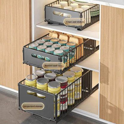 Organisateur de Placard Coulissant – Rangement Cuisine
