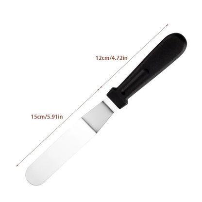 Angled Stainless Steel Icing Spatula
