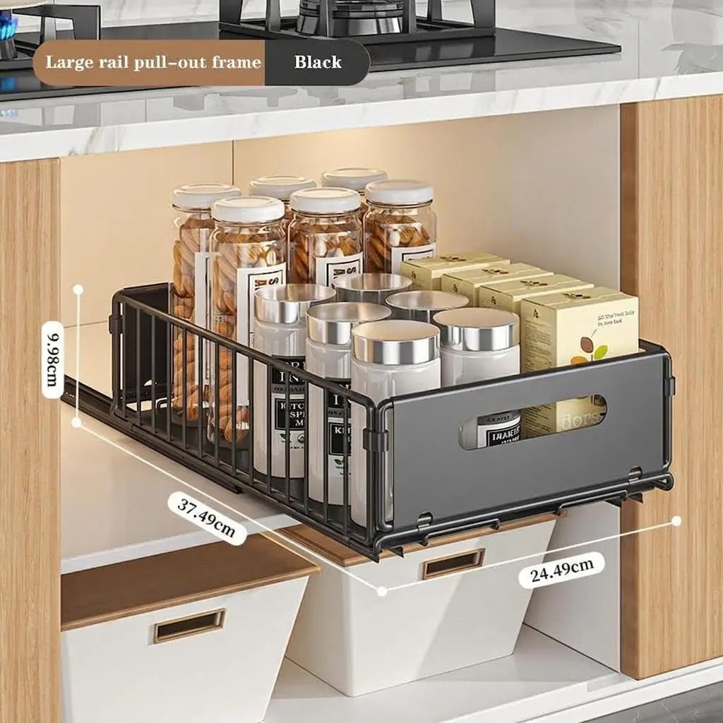 Organisateur de Placard Coulissant – Rangement Cuisine