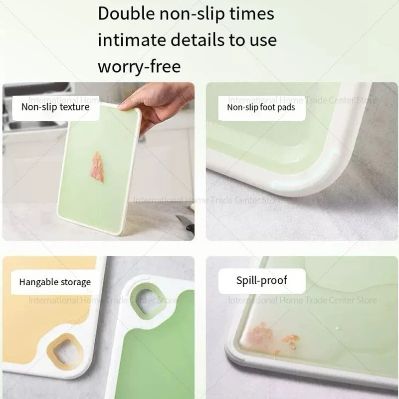 Planche à découper double face antimicrobienne – Planche de cuisine anti-moisissure