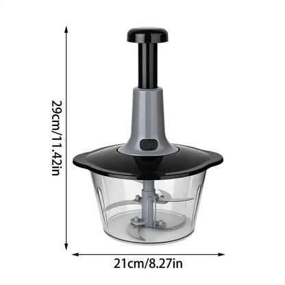 Hachoir manuel 2 L à pression – Lames inox