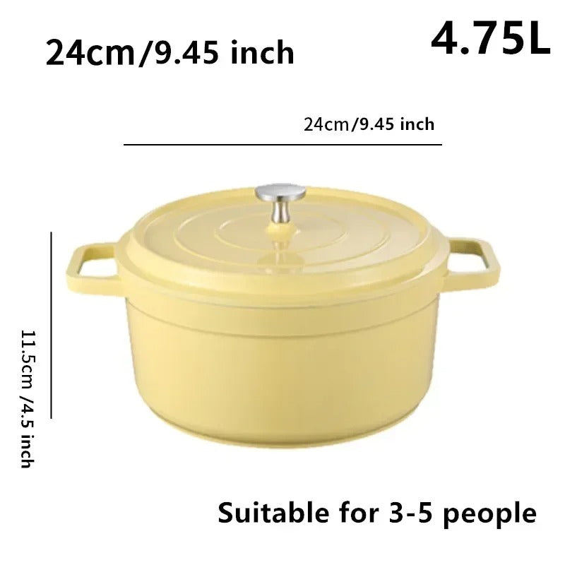 Cocotte en Fonte Émaillée 2,75 L / 4,75 L avec Couvercle