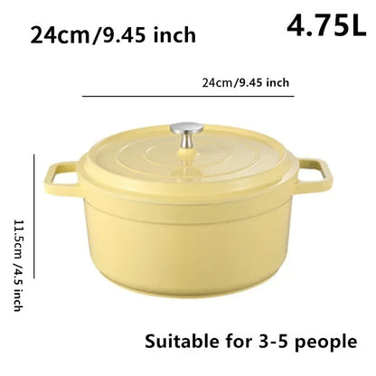 Cocotte en Fonte Émaillée 2,75 L / 4,75 L avec Couvercle
