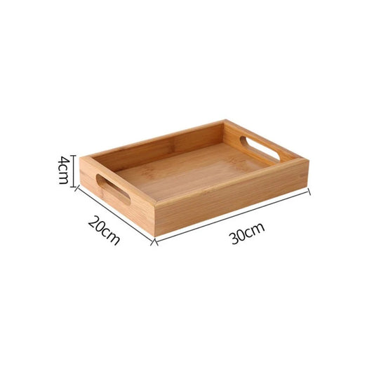 Plateau en Bambou avec Poignées Service Bois pratique pour servir et organiser vos articles