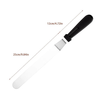 Angled Stainless Steel Icing Spatula