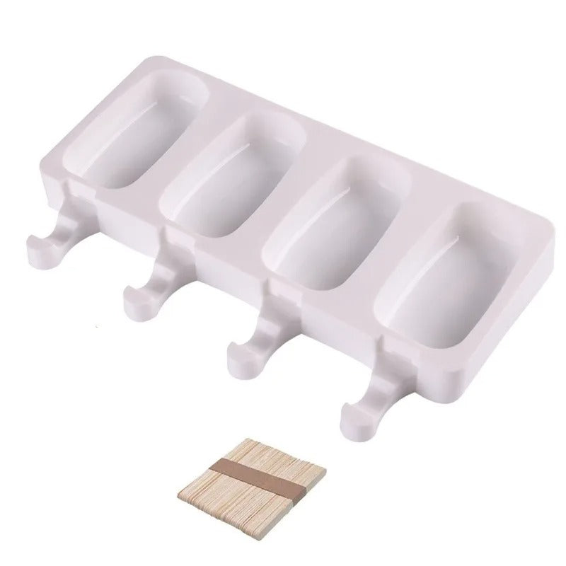 Moule à glace en silicone 4 portions pour glaces maison