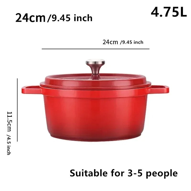 Cocotte en Fonte Émaillée 2,75 L / 4,75 L avec Couvercle