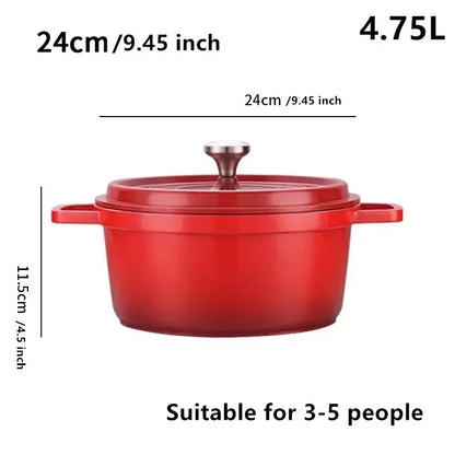 Cocotte en Fonte Émaillée 2,75 L / 4,75 L avec Couvercle