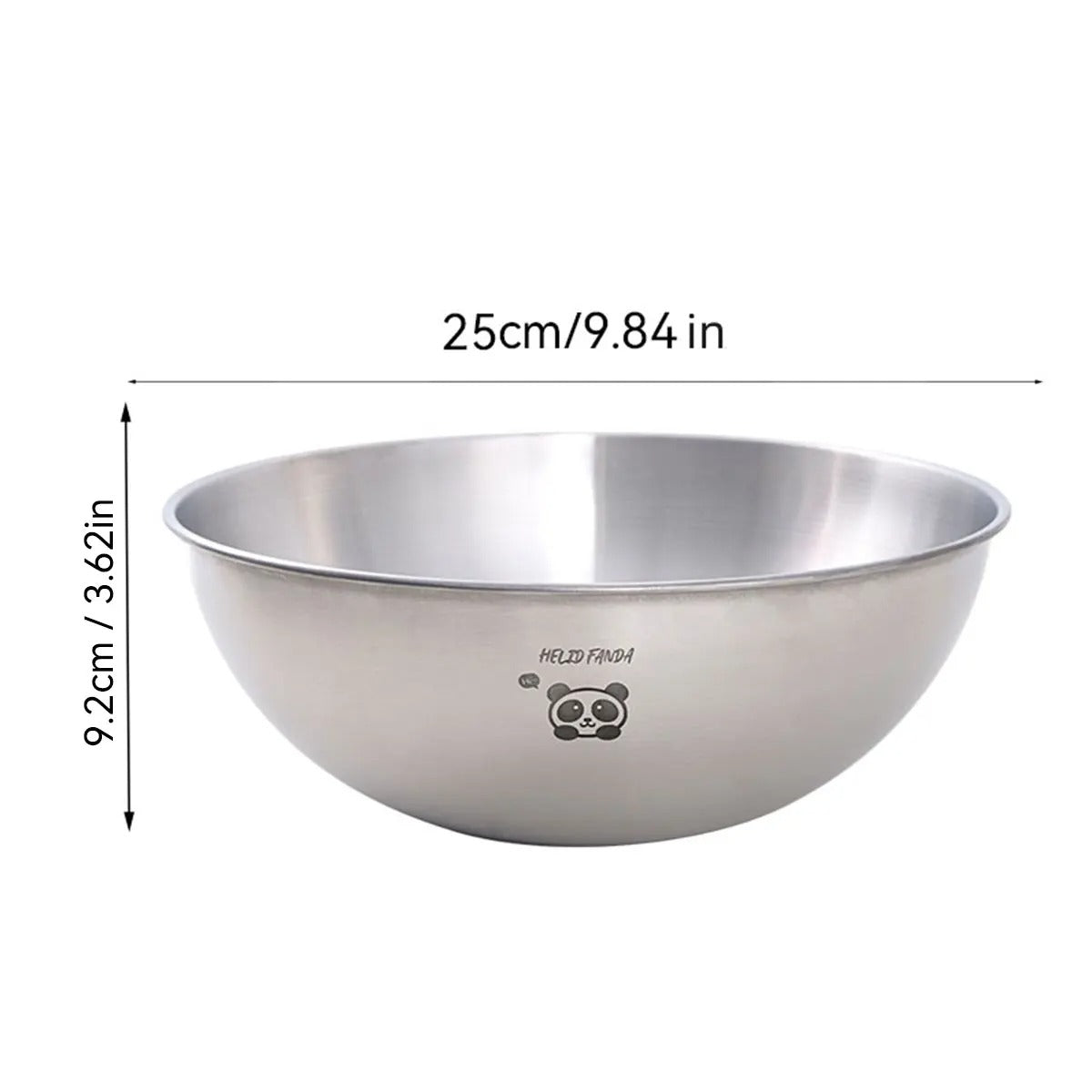 Saladier Inox Gradué 304 – Bol à Mélanger 19/25 cm