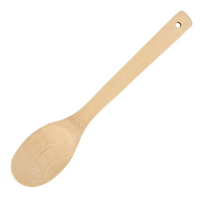 Spatule Bambou Antiadhésive – Légère & Facile à Nettoyer. Cuillère spatule en bambou naturel, manche troué