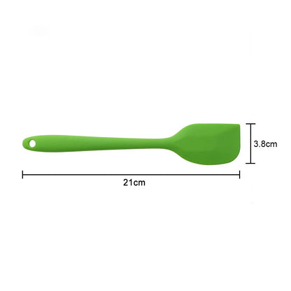 Maryse en silicone Spatule de cuisine résistante pour pâtisserie et cuisine, couleur verte, dimensions 21cm x 3.8cm