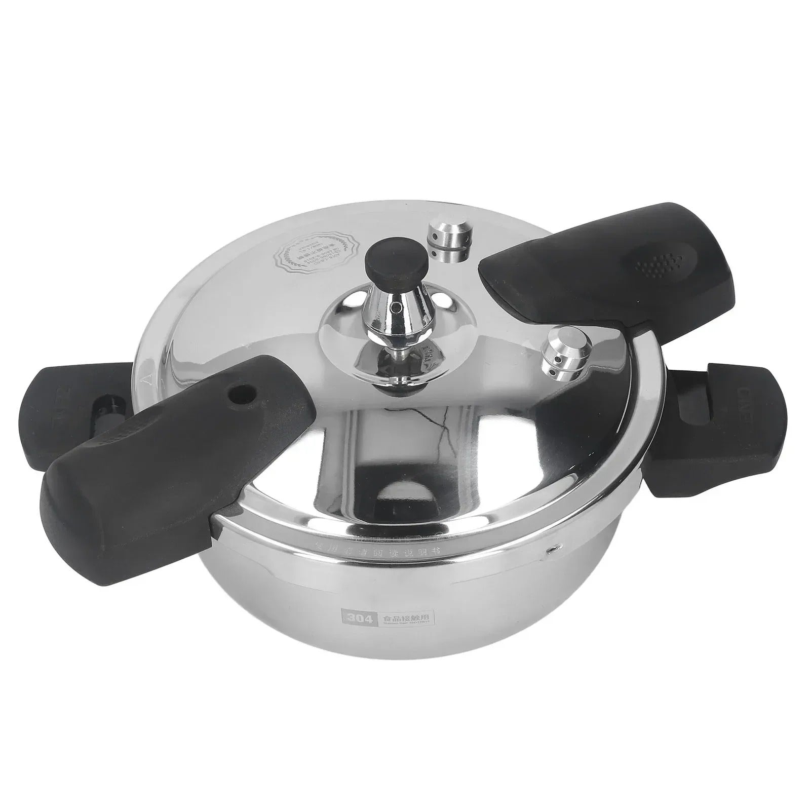 Mini Autocuiseur Inox 1,8 L Compatible Induction et Gaz avec poignées ergonomiques pour une cuisson rapide