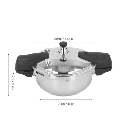 Mini Autocuiseur Inox 1,8 L Compatible Induction et Gaz avec poignées ergonomiques et design moderne