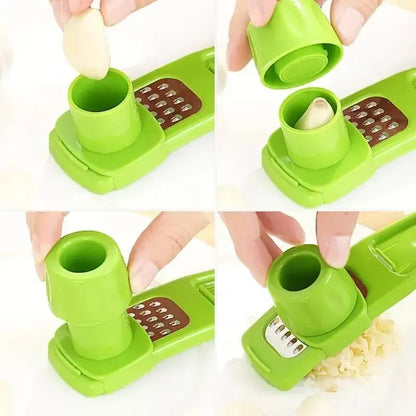 Mini hachoir manuel ail et gingembre – Broyeur de cuisine compact avec une utilisation facile et un design ergonomique