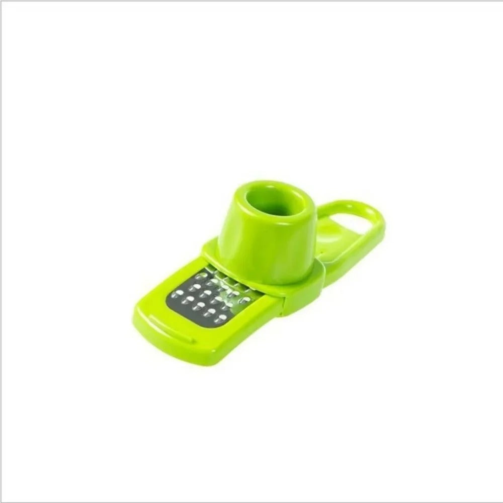 Mini hachoir manuel ail et gingembre – Broyeur de cuisine compact en vert pour un hachage efficace