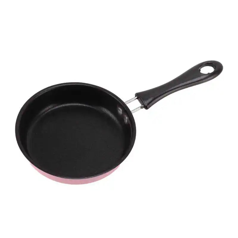 Mini poêle à frire en acier inoxydable 12cm avec un manche ergonomique pour une cuisson facile